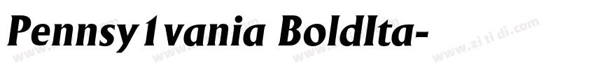Pennsy1vania BoldIta字体转换
